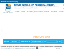 Tablet Screenshot of camping-paludiers.com